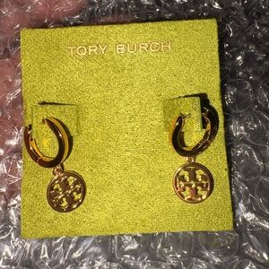 Tory Burch Gold Double Hoop Earrings